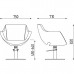 Кресло парикмахерское BIG APPLE II